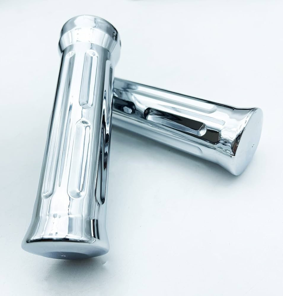 BMX アルミ2ピースバー　ハンドル　ロックグリップ付き Amazon.co.jp: メッキグリップ グリップ ハンドル 汎用 バイク