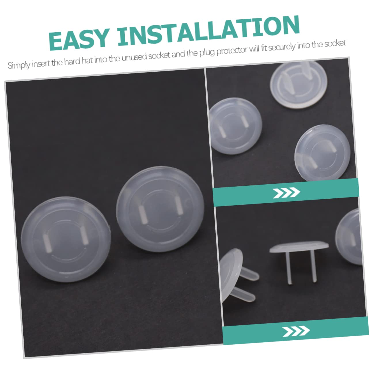 TOYANDONA 150pcs Boy Girl Electric Plug Protectors Transparent Insulation Socket Covers for Safety Compatible Outlets Easy to Install Fit