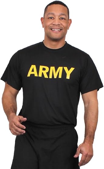 US Army Apfu Black Moisture Wicking 