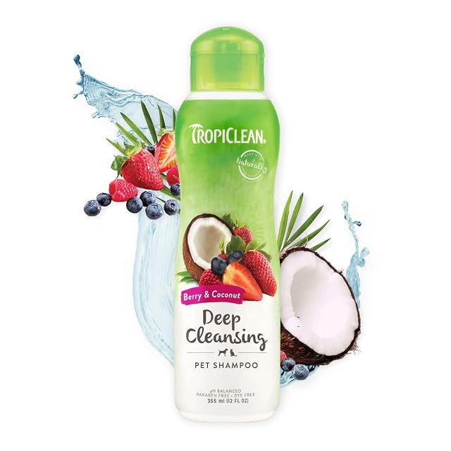 TropiClean Champú de Limpieza Profunda para Perros con Bayas y Coco