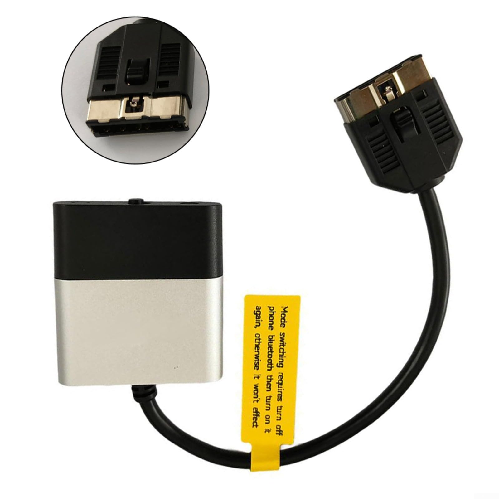 Coche 5.0 Adaptador 30Pin Interfaz Para Audio Inalámbrico Música Transmisión Estéreo Sistema Negro