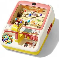 Mini Máquina de Fliperama Infantil Com Níveis de Dificuldade e Moedinhas (Amarelo)