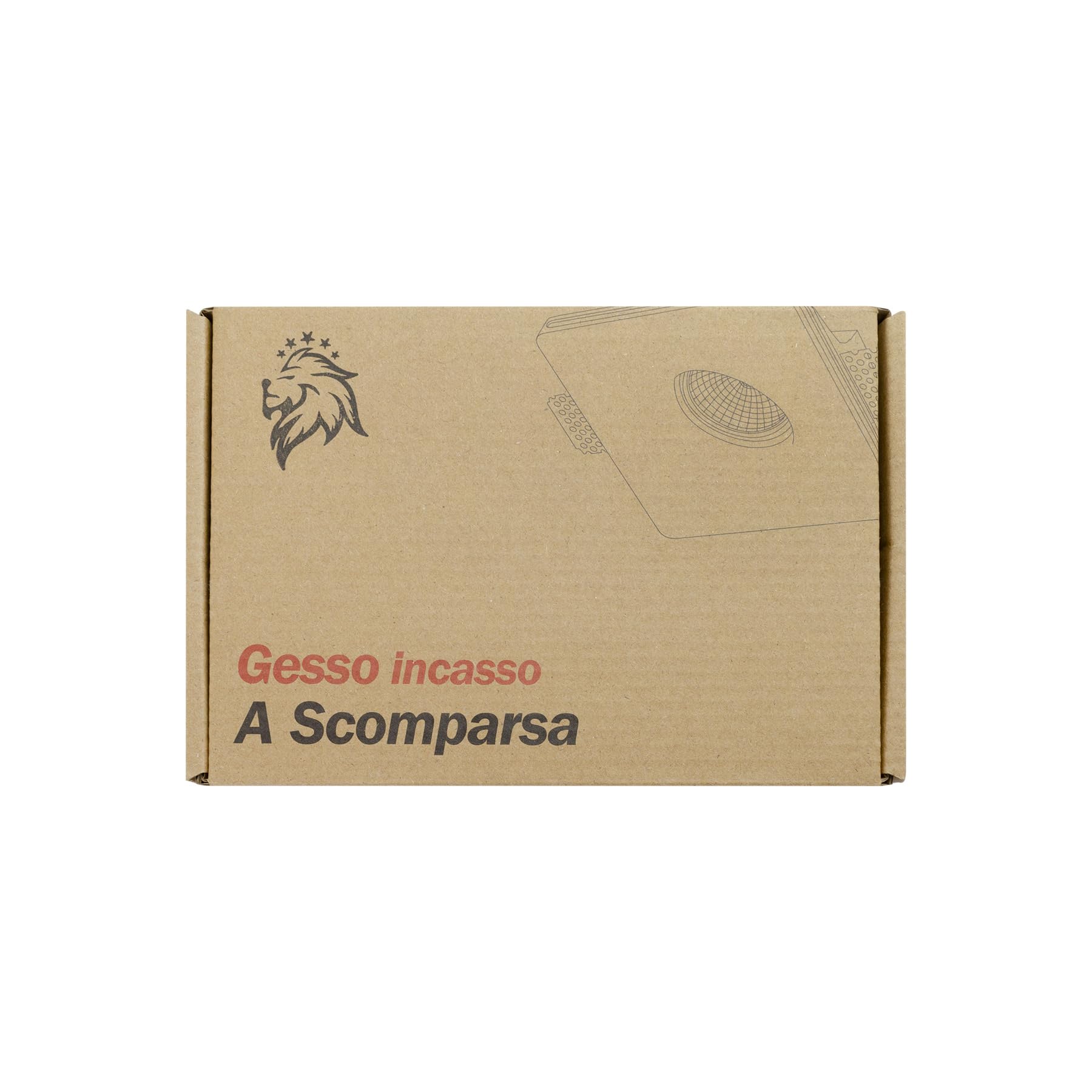 KingLed - Portafaretto in Gesso Ceramico da Incasso Conico per Controssoffitti per Faretti Led GU10 e MR16 - Dimensione 120x120x45mm Cod. 1426 (10x Gessi Conico)