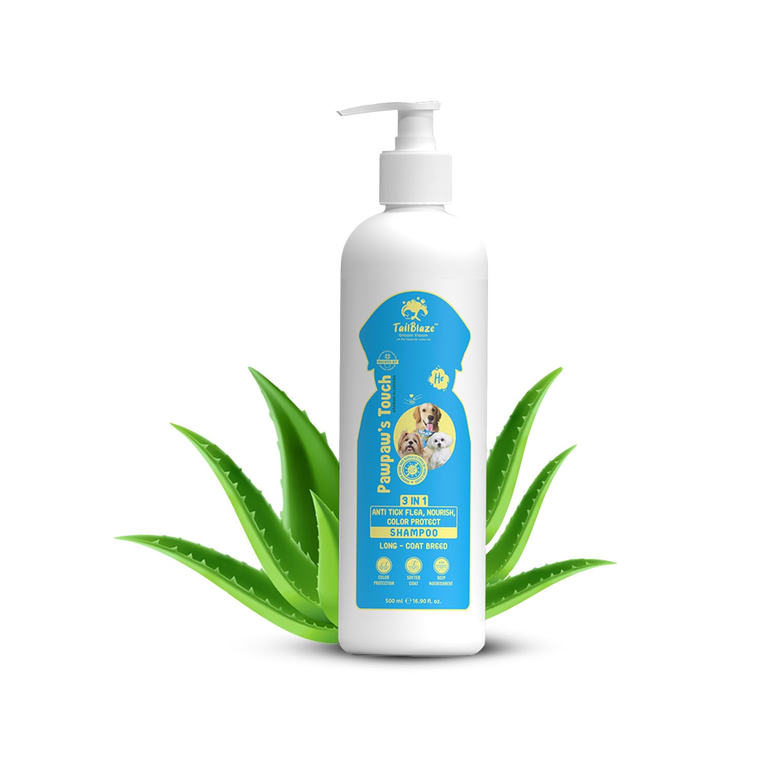 TailBlaze Groom Vroom Pawpaws Touch 3 in 1 Anti Tick Flea Dog Shampoo with Free Dog Towel | SLS, Paraben, Mineral Oil and Silicones Free | Ayurveda + Patents 500 ml (B0CFY9SPX1) Amazon Price History, Amazon Price Tracker