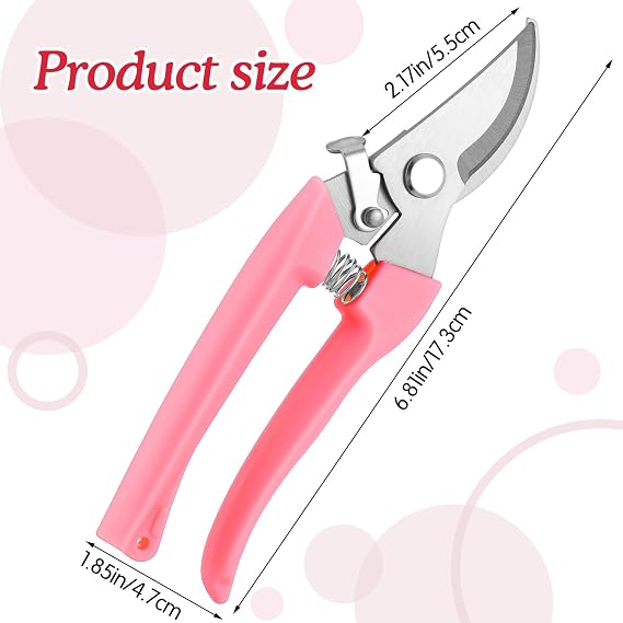 Premium Garden Shears, Curve Garden Scissors for Plant, Tip Pruning Shears for Cutting Flowers, Hedge Shears for Cutting Flowers Trimming Plants Bonsai Fruits Picking