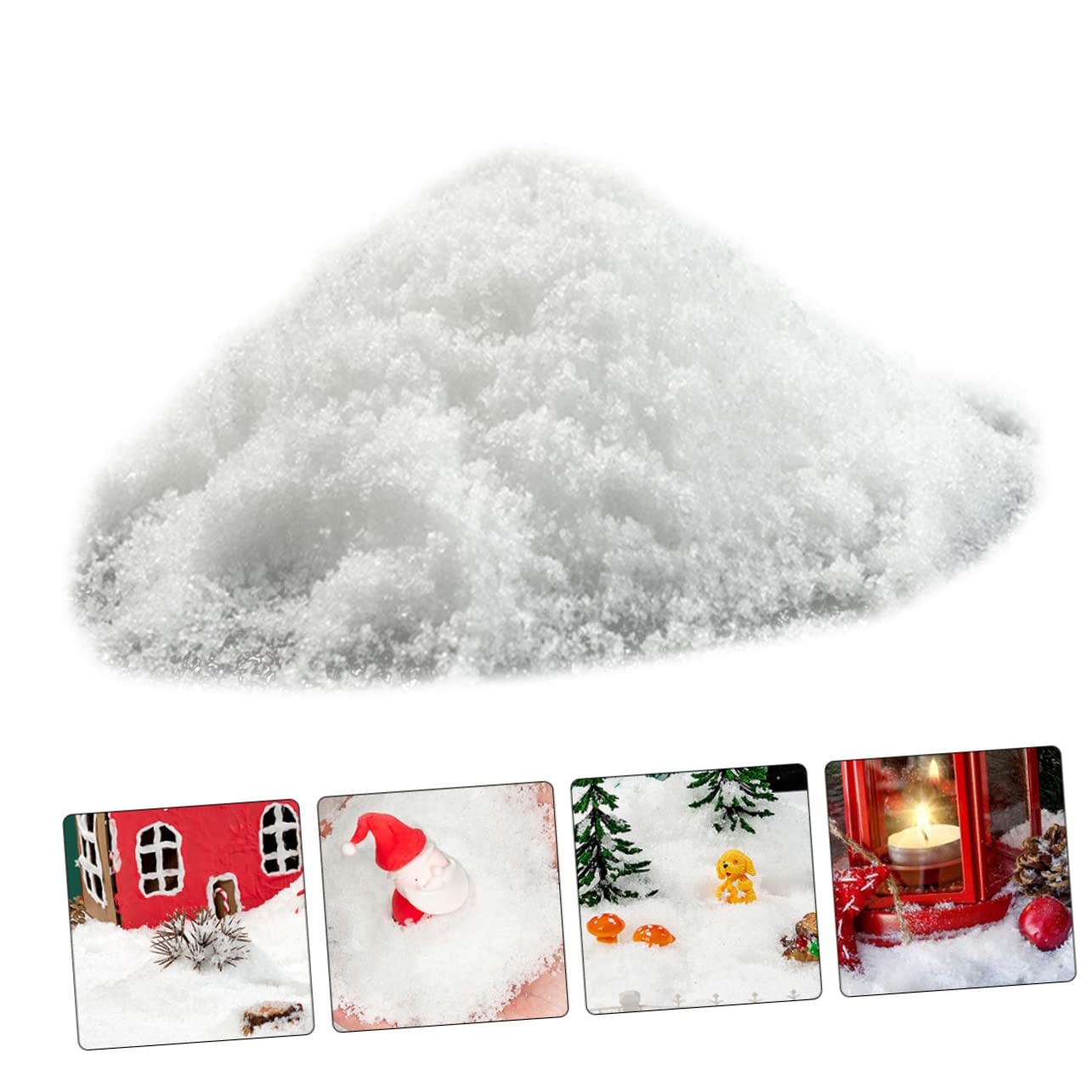 OHPHCALL 1pack Artificial Snow Decoration of Simulation Snow for Xmas Scene Prop Lightweight Fake for for Holiday Atmosphere