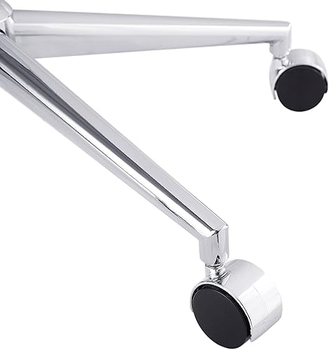 Miniatura 9 de Linon Fiona Silla de oficina con base cromada, metal, 23.5 pulgadas de ancho x 22 pulgadas de profundidad x 31-35 pulgadas de alto