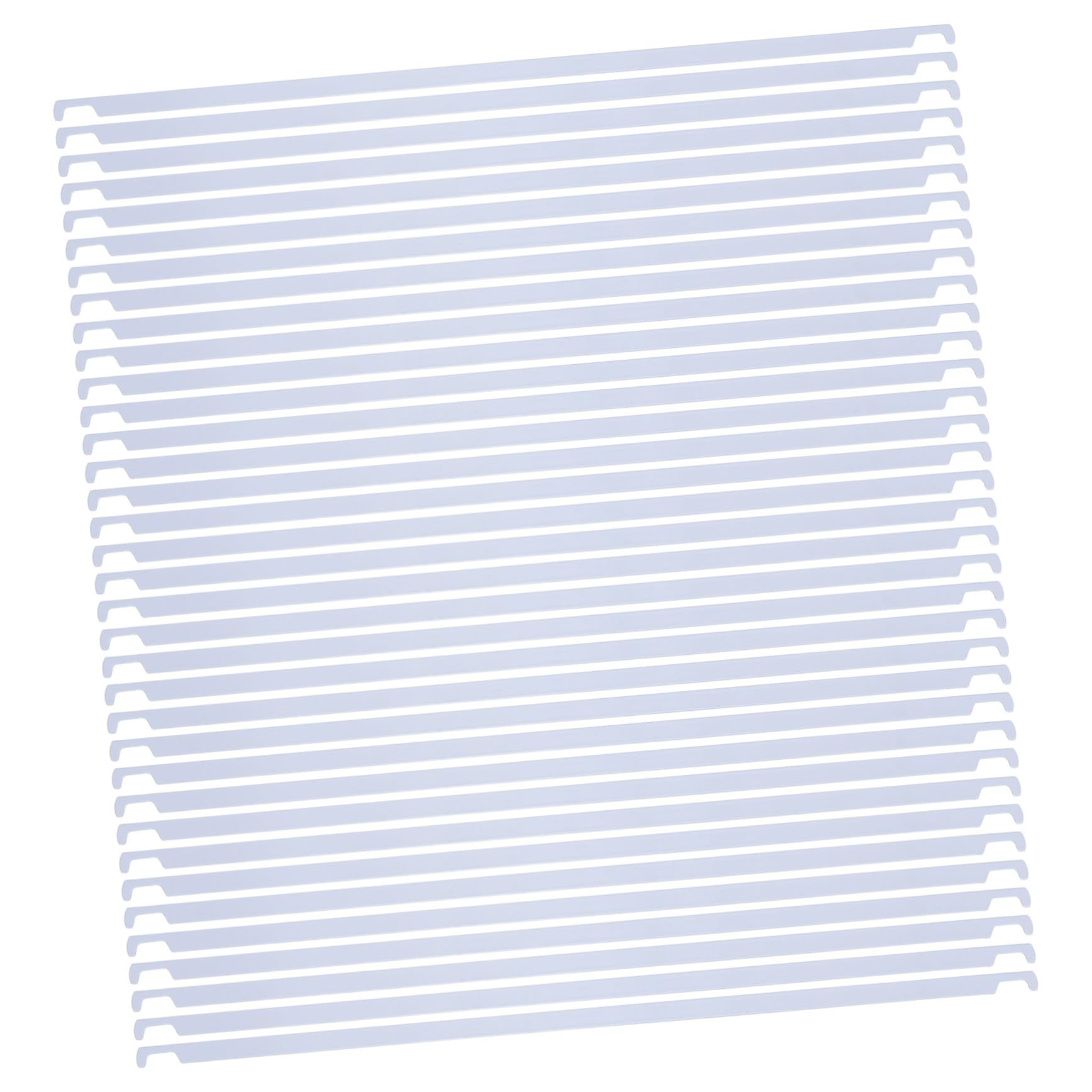 Barres de classement réglables Uonlytech en métal blanc rigide pour archivage durable - 8