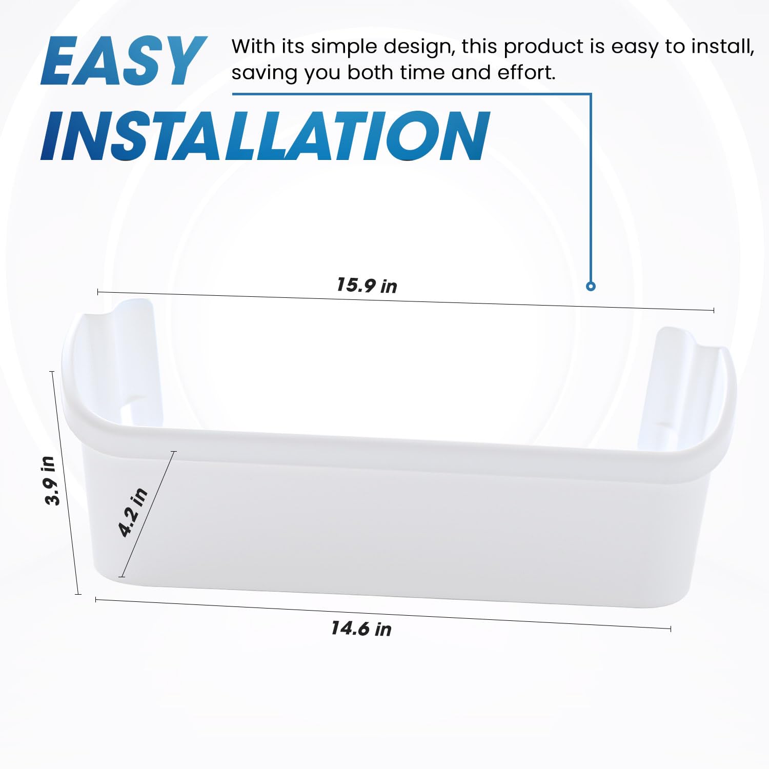 Seentech 240323001 - Estante de basura para puerta, apto para refrigerador Frigi-daire y Ken-more, sustituye a AP2115741, PS429724, AH429724 (paquete de 2)