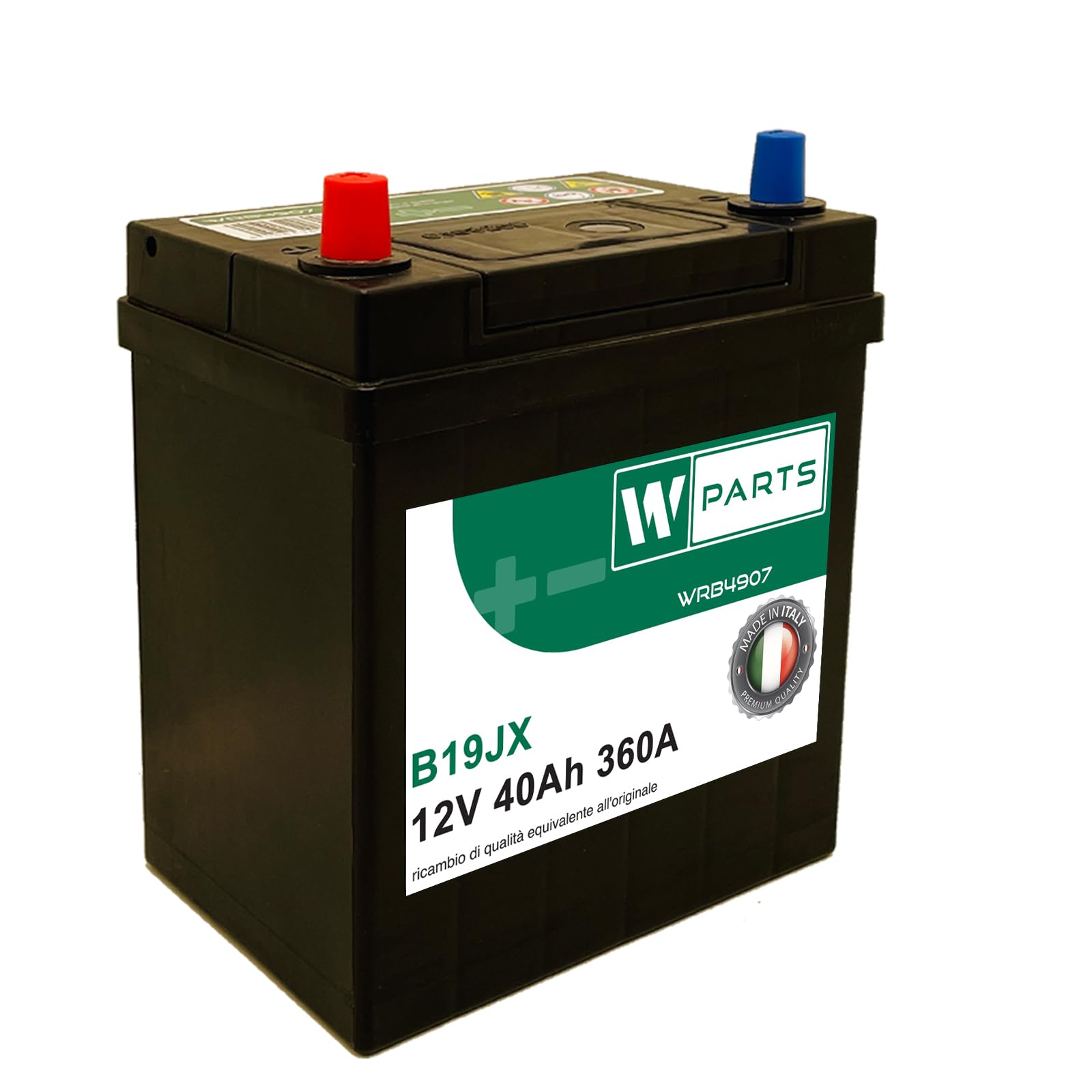 BATTERIA AUTO 40 Ah - 360 A EN spunto - con Positivo a Sinistra - Poli Piccoli - 35ah - 38ah