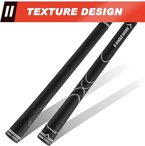 Miniatura 5 de EAGLE WORK Agarres de golf de goma, paquete de 13 con solvente, 15 cintas, abrazadera de tornillo y hoja de gancho, control para todo tipo de clima