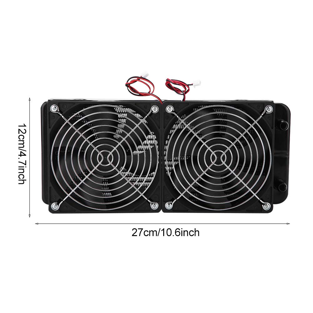 metodo de enfriamiento de líquidos de alto rendimiento Sustvita - Radiador de enfriamiento de agua de CPU de 240 mm con disipador de calor del ventilador dual - agradable para
