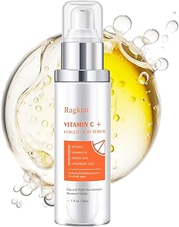 Suero iluminador de vitamina C para cara, áci...