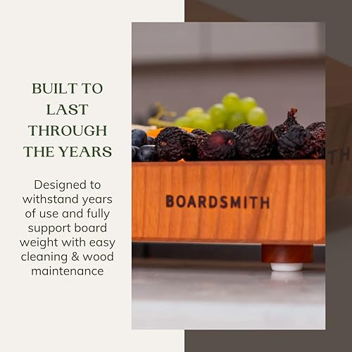 Miniatura 4 de The Boardsmith Handmade Wood Cutting Board Feet with Stainless Steel Screws - Elevate Your Cutting Board with Wooden Non Slip Cutting Board Feet -