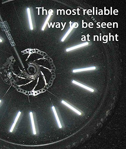 Miniatura 2 de Jusmar Reflector de radios para bicicleta, paquete de 36, reflectores de bicicleta para bicicletas de montaña y carretera, reflector de bicicleta