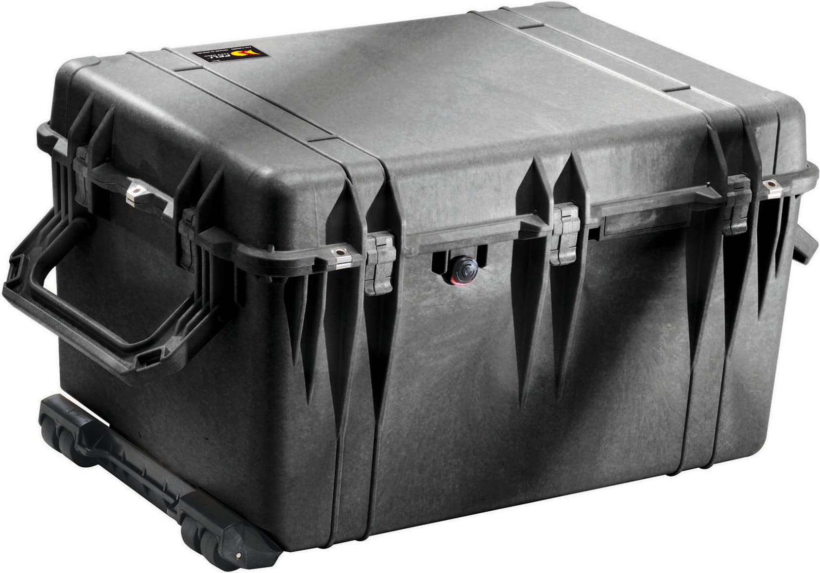 PELI 1660-024-110E Robuster Großer Koffer für Kamera- und Videoequipment, IP67 Wasser- und Staubdicht, 160L Volumen, mit gepolstertem Einteilungssystem, Schwarz