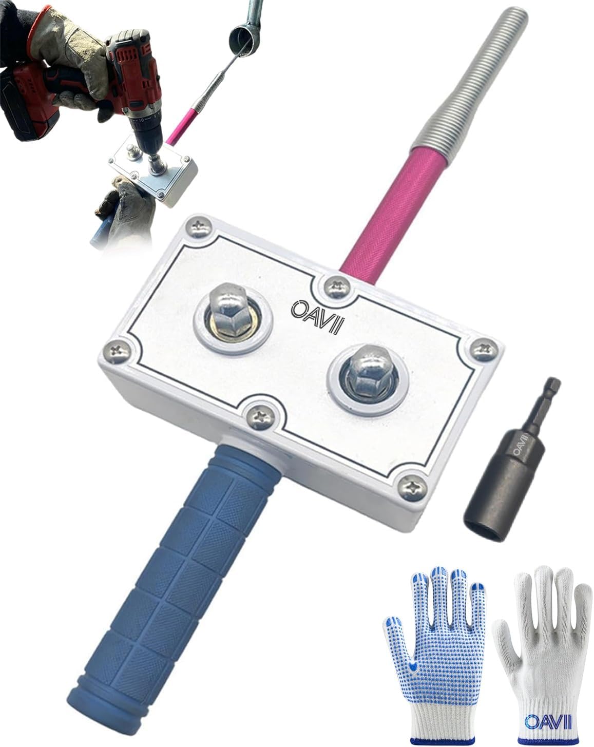 Professional Electrician's Wire Pulling Assistant Tool, be Used with Power Drill, Automatic Wire Threader Machine, Portable Cable Threading Lead Tool,for Conduit & Walls