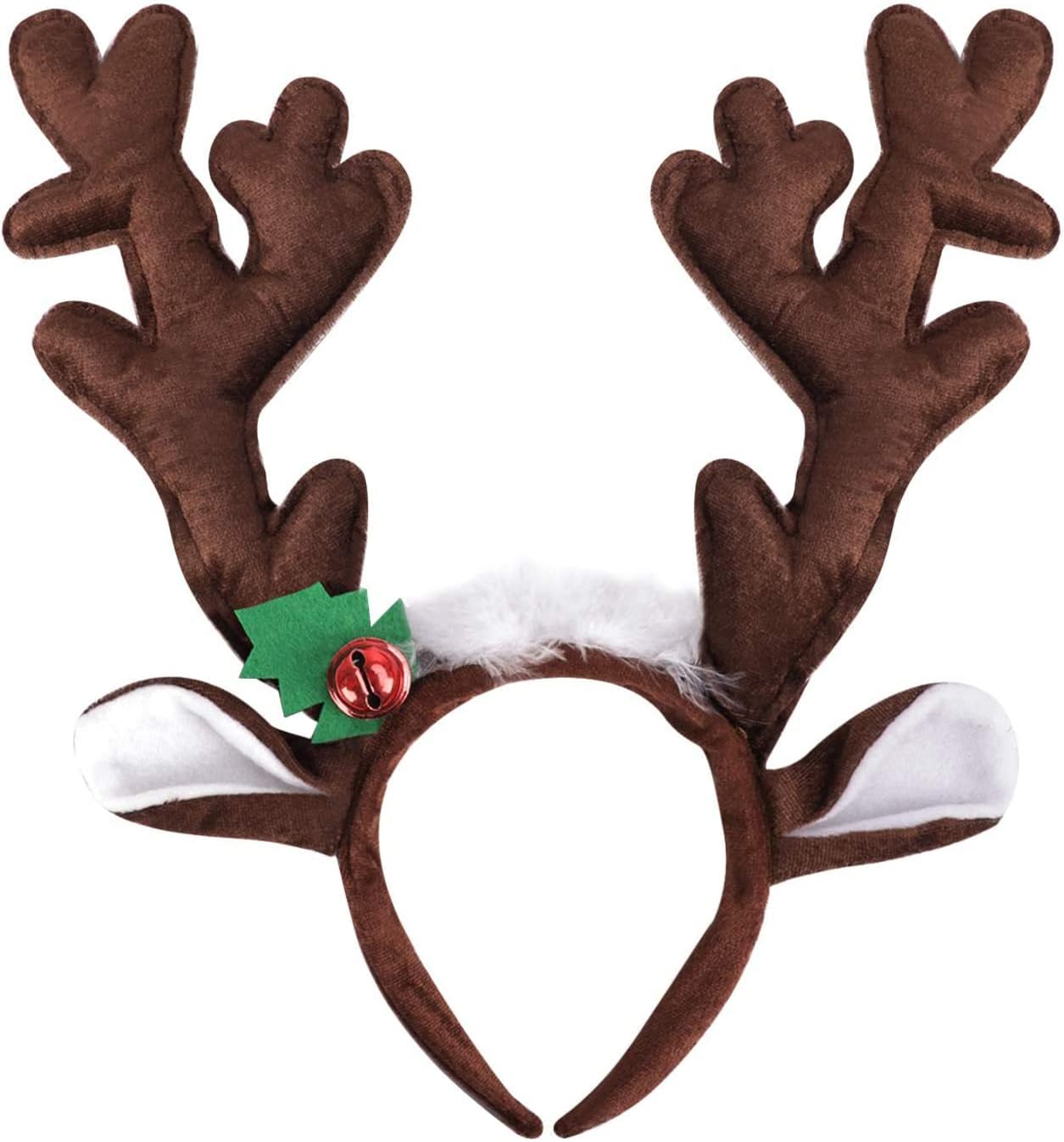 2Pcs Christmas Headbands Reindeer Antlers Headband Christmas Hair Bands Costume Accessories for Christmas Easter Halloween Party