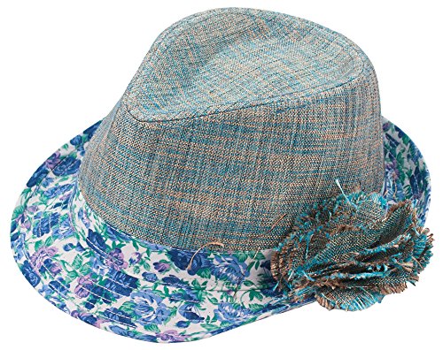 Chapeau Fedora Milani à motif floral pour se protéger du soleil avec élégance en vacances