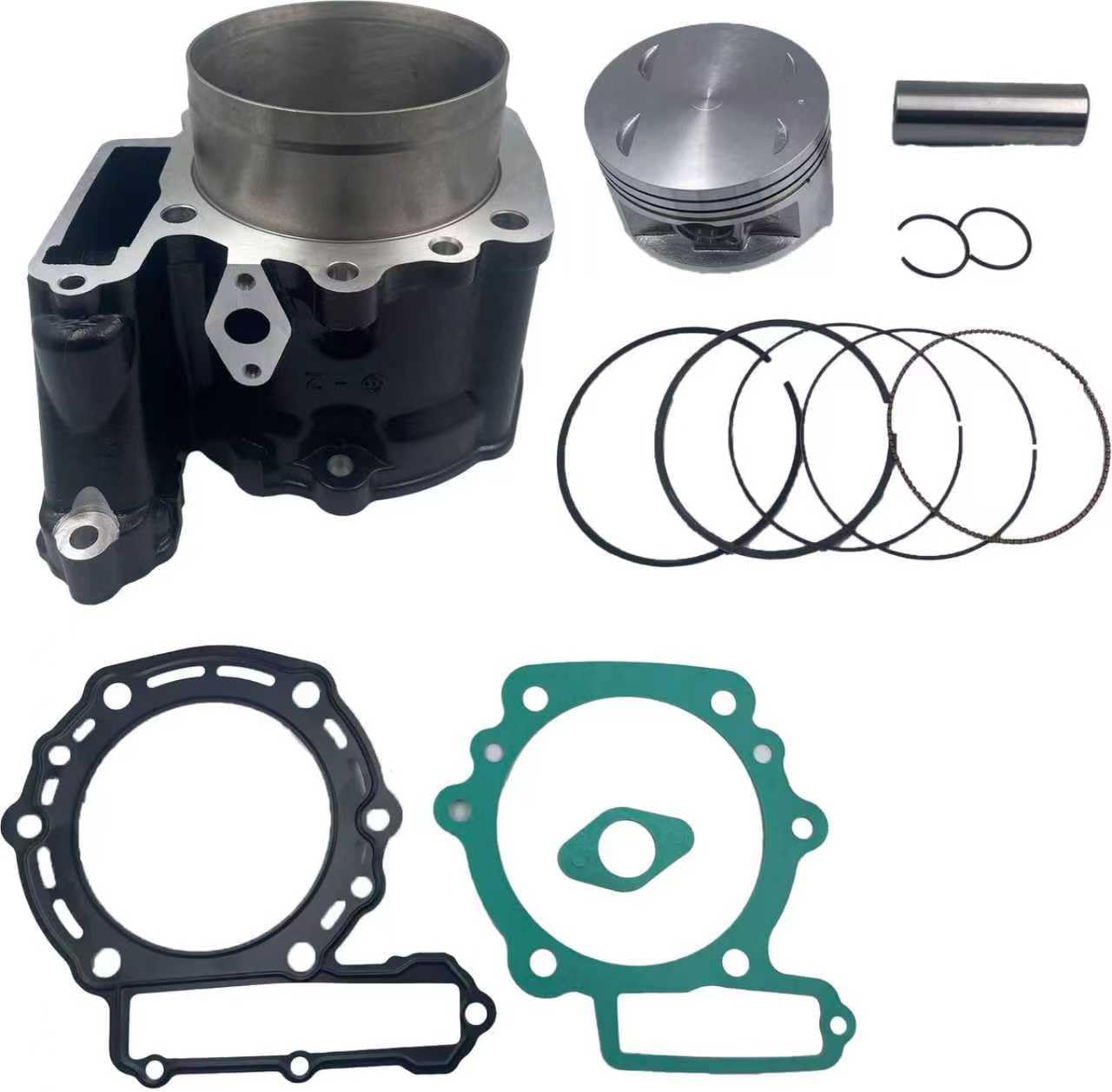 Compatible with Kawasaki KLR650 Cylinder Kit with Piston, Rings, Gaskets, 1987-2018 Models, OEM Replacement