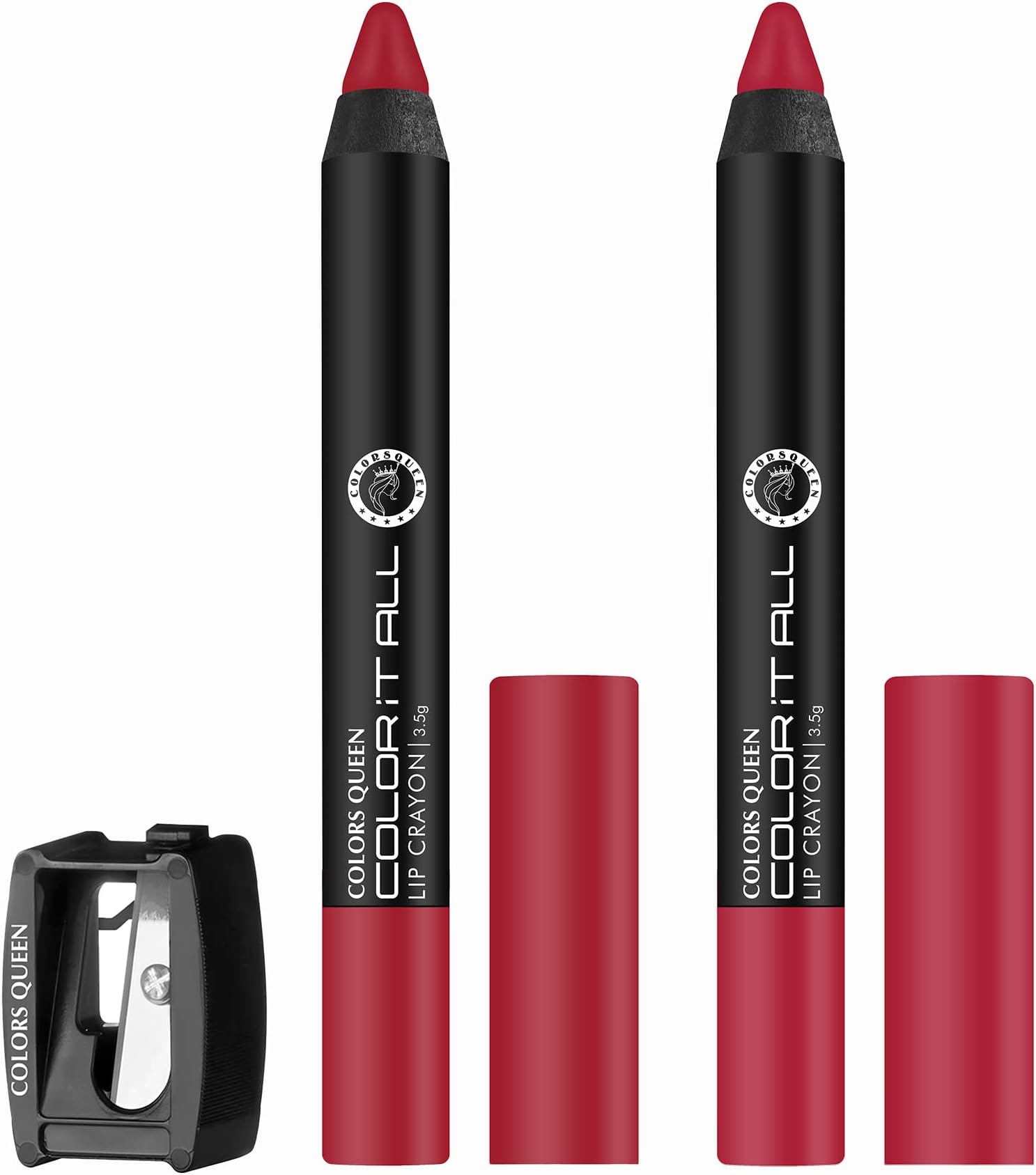 Color It All Long Lasting Crayon Lipstick | Up to 18 Hours Stay | Lipstick Combo for Women | Creamy Matte Finish | Waterproof & Light Weight | Smudge Proof (Smoke Red & Third Date,3.5g)
