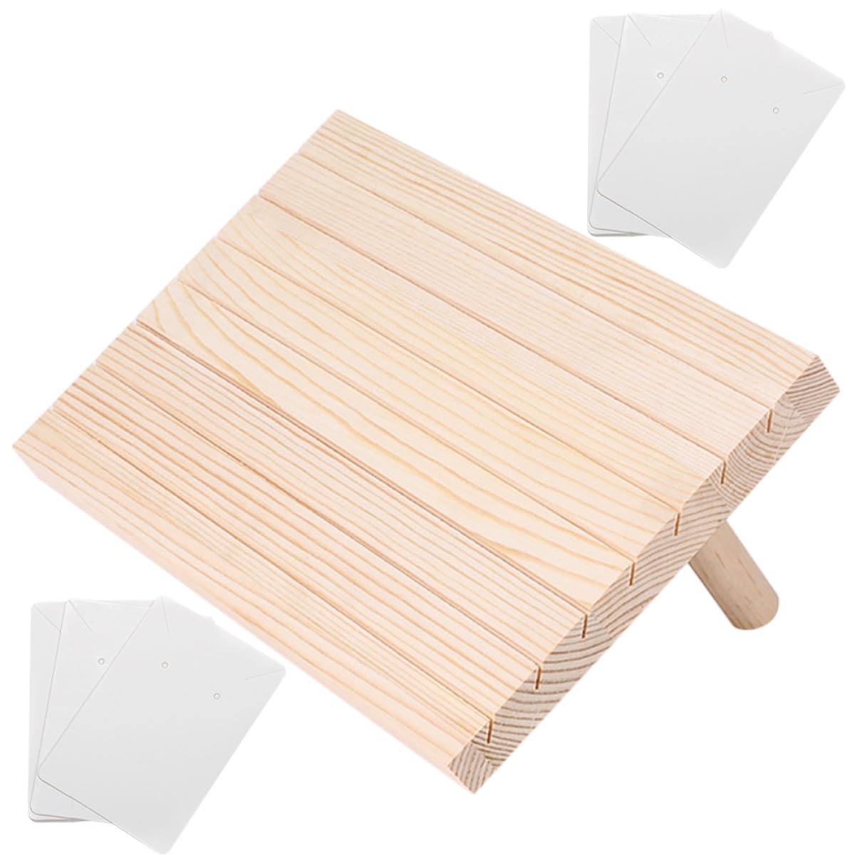 Eleganter Ohrringhalter für Schmuckpräsentation und Aufbewahrung Papier mit Viel Stauraum und Schmuckdisplay Organizer für 51 Ohrringe