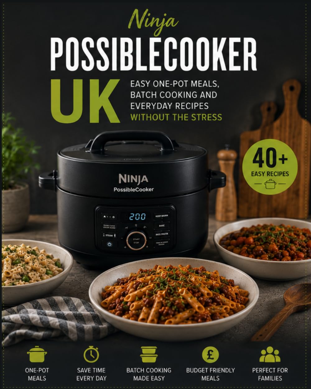 Ninja PossibleCooker UK: Easy One-Pot Meals, Batch Cooking and Everyday Recipes Without the Stress