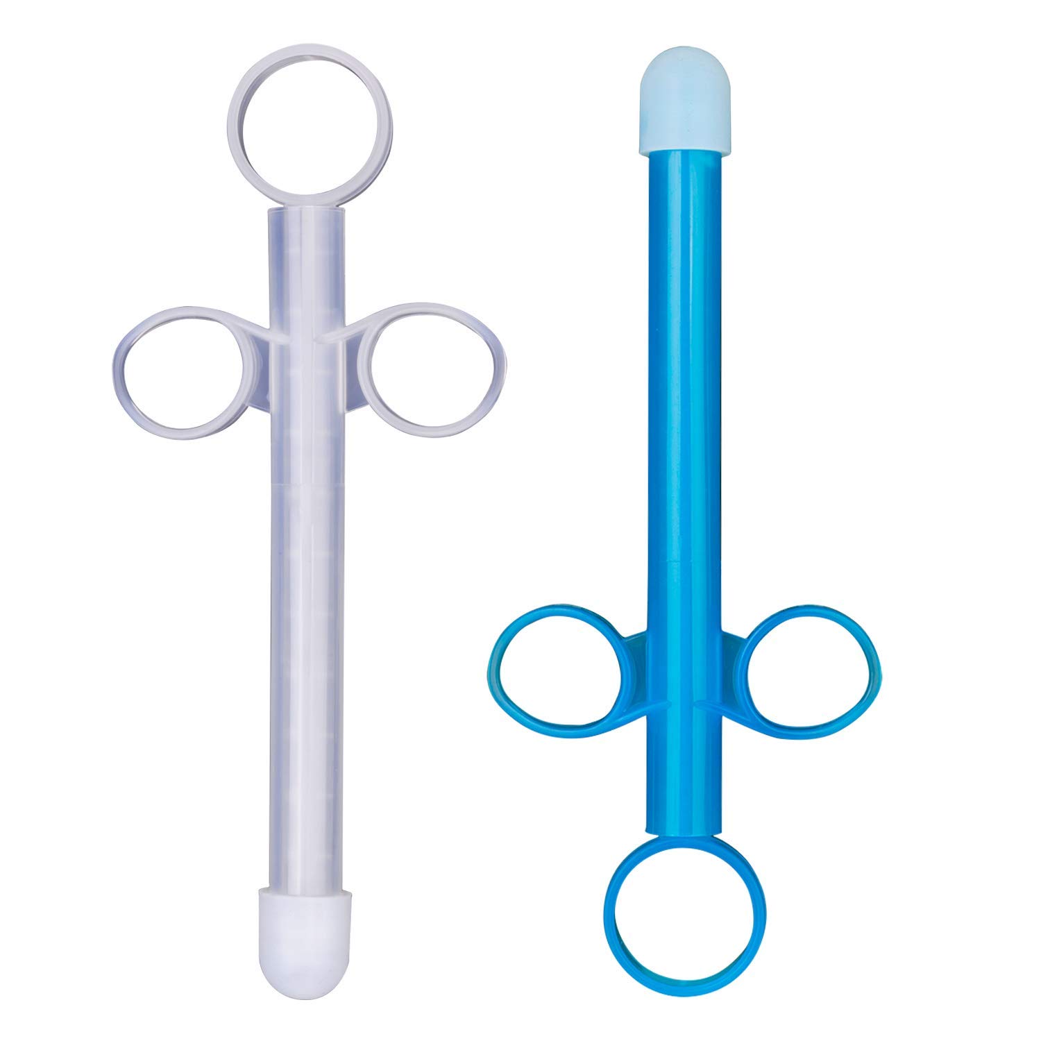 Lube Applicator Syringe with Precise Scales, 6.5” Personal Lubricant Shooter with Air-Proof Silicone Cap, Reusable Durable Applied for Men, Women & Couples