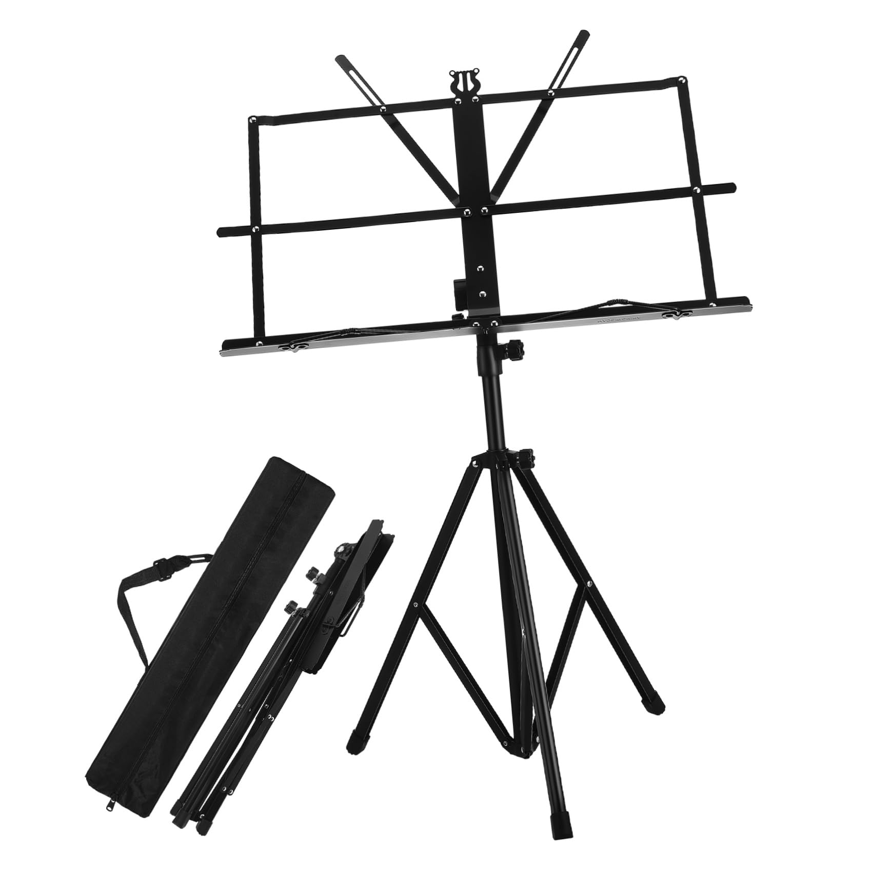 Spartiti Musicali Pieghevole Portatile in Ferro con Altezza e Angolo Regolabile Supporto Robusto per Pianoforte Chitarra e Tastiere Stand per Spartiti e Libri Musicali