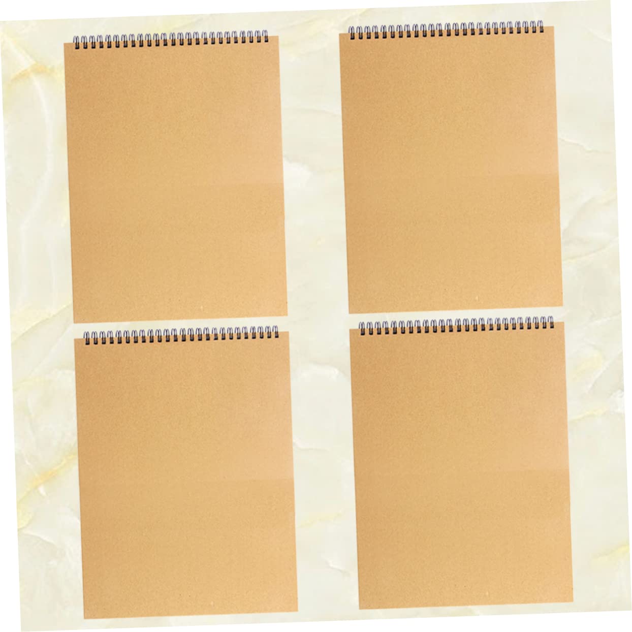 Lurrose Cahier de Dessin Portable Papier à Croquis A4, Lot de 4