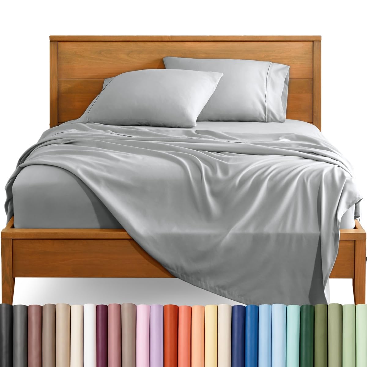 Bare Home King Sheet Set - 1800 Ultra-Soft (King, French Grey) — image 1
