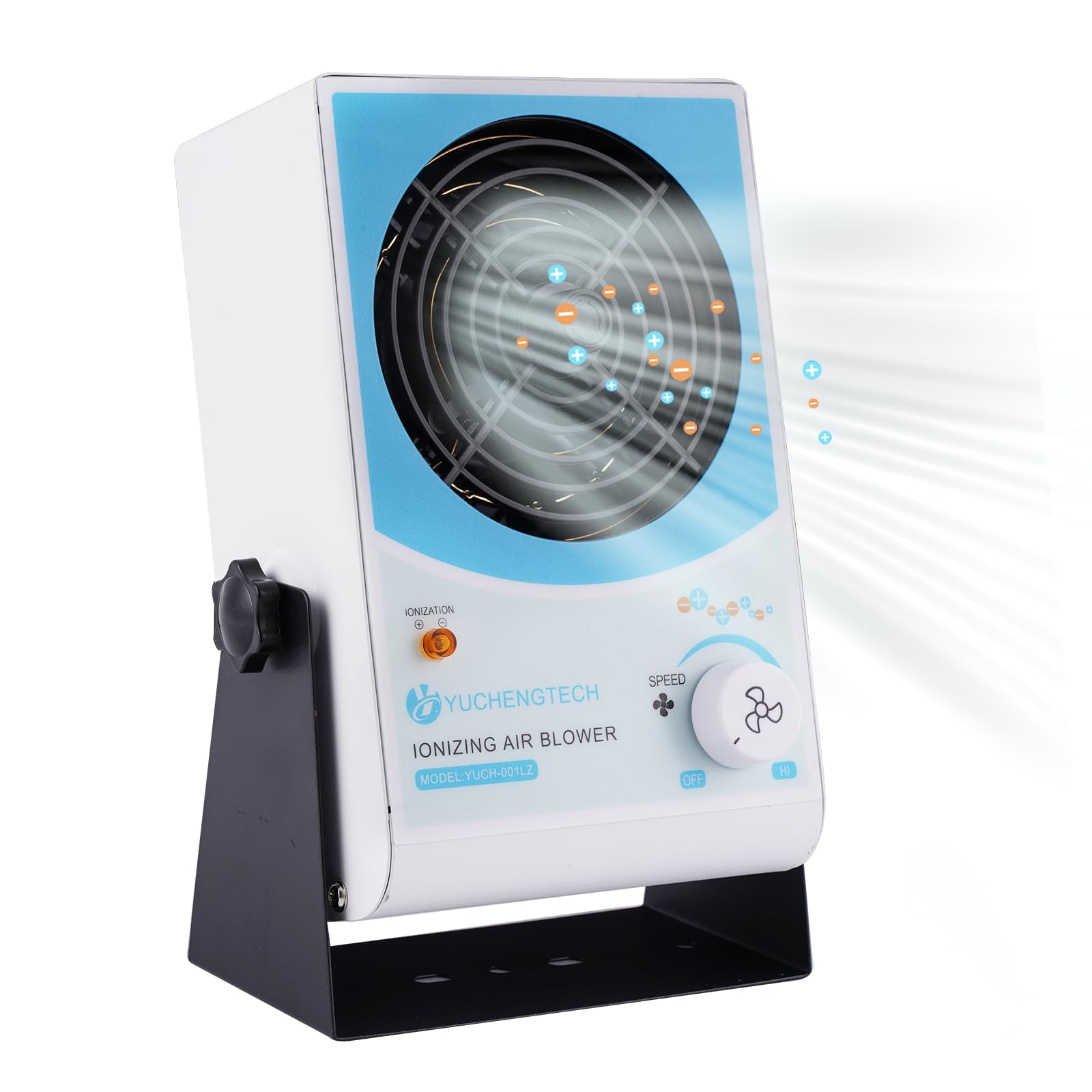 YUCHENGTEH ESD Soffiatore D'aria Antistatico Soffiatore D'aria Ionizzante Ago Ionico Incorporato ±10V Bilanciamento Ionico 45-110CFM Volume D'aria Regolabile per Eliminazione Dell'elettricità Statica