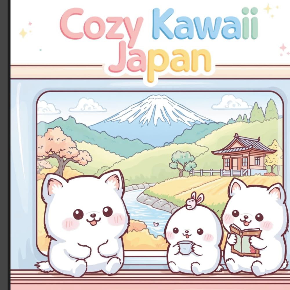 Cozy Kawaii Japan: A Cute & Calm Coloring Adventure: Kawaii Animals Exploring Japan’s Famous Places (Cozy Kawaii Adventures)