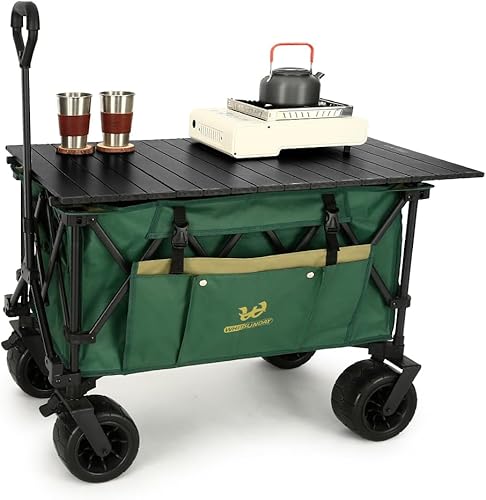 Whitsunday Carrito plegable de gran capacidad, carrito de playa, picnic al aire libre, ruedas todo terreno, carrito de utilidad resistente para disponible en Yaxa El Salvador