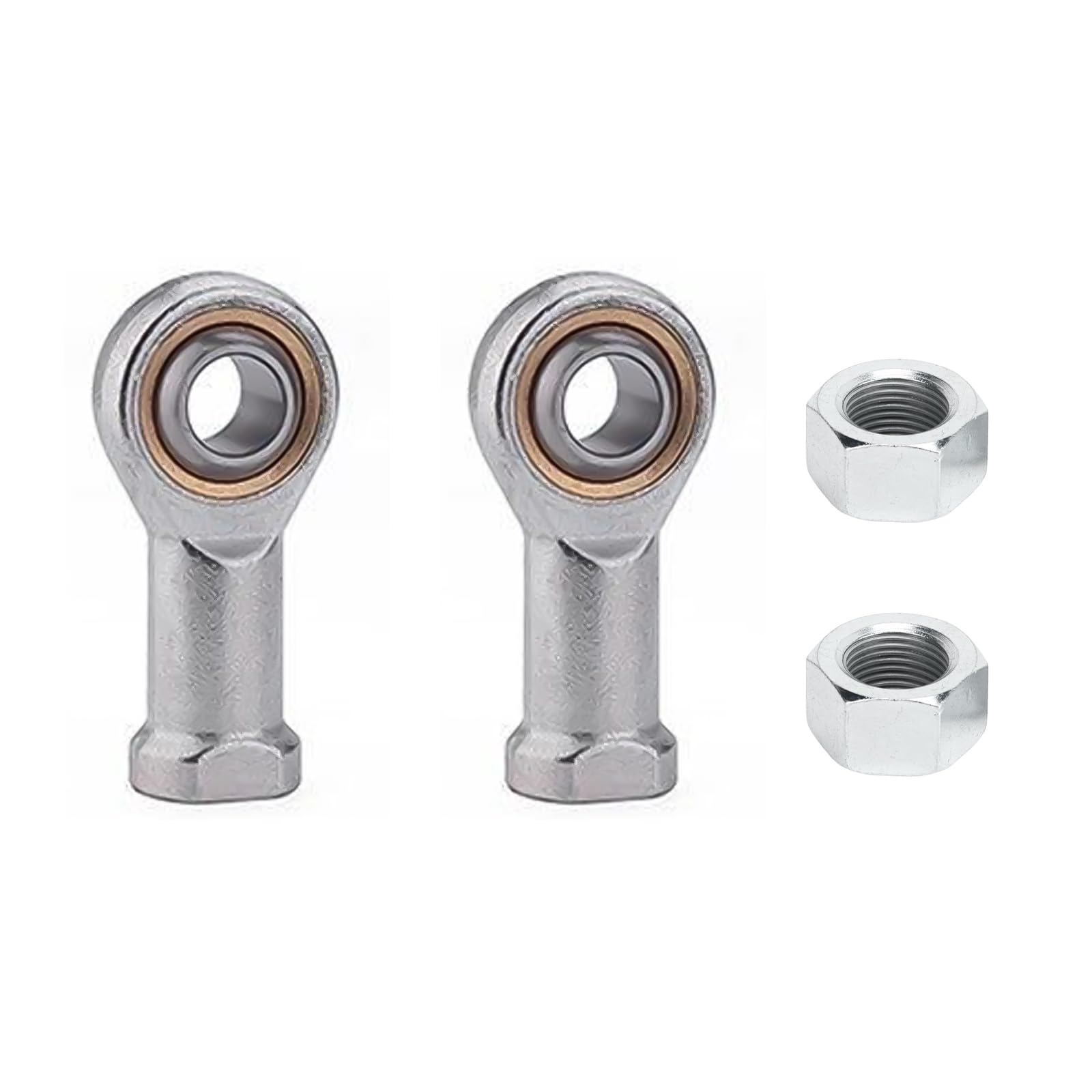 MOUMOUTEN Rod End Bearings, 2PCS SI12T/K M12*1.25 PTFE Composite Material Female Thread Rod End Joint Bearing Self-Lubricating Heim Joint