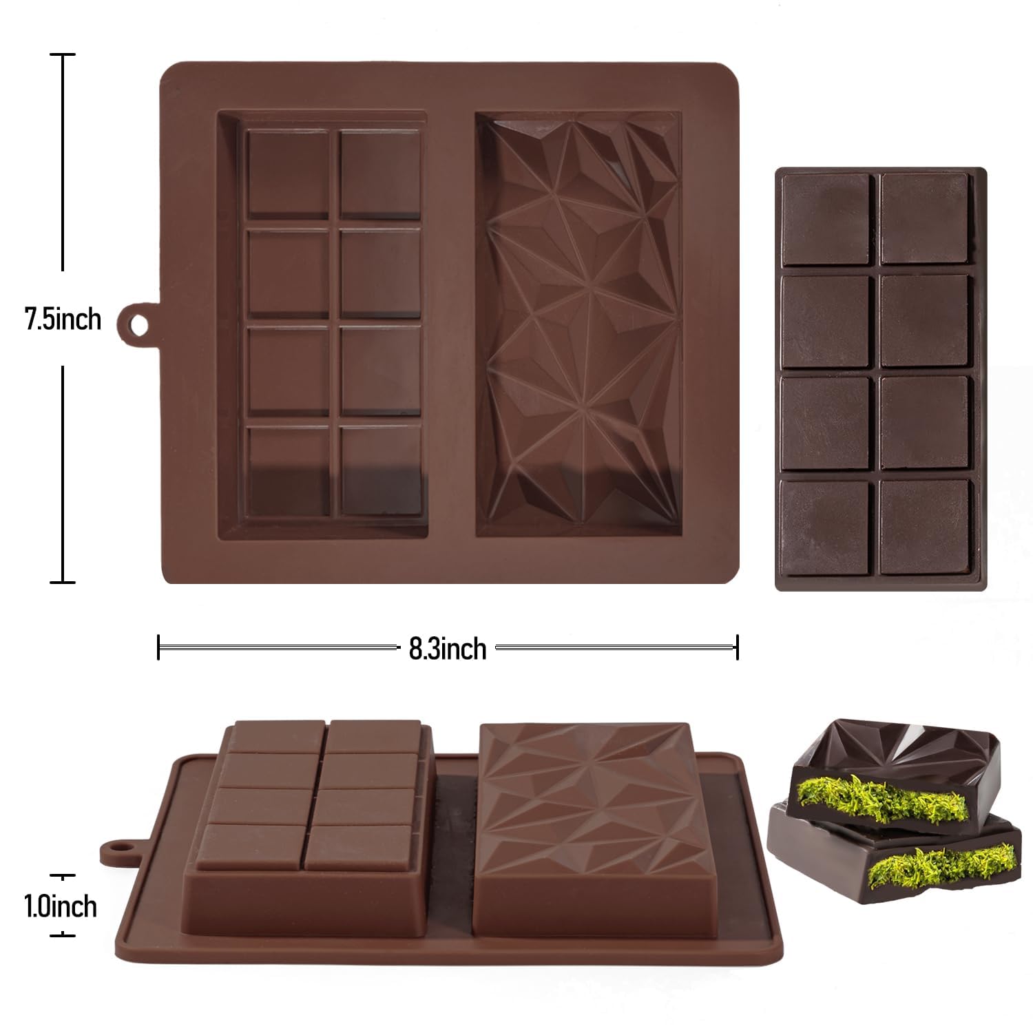 Stampo Per Cioccolato Dubai - 2 Pezzi In Silicone, Antiaderente E Senza BPA - Foto 12