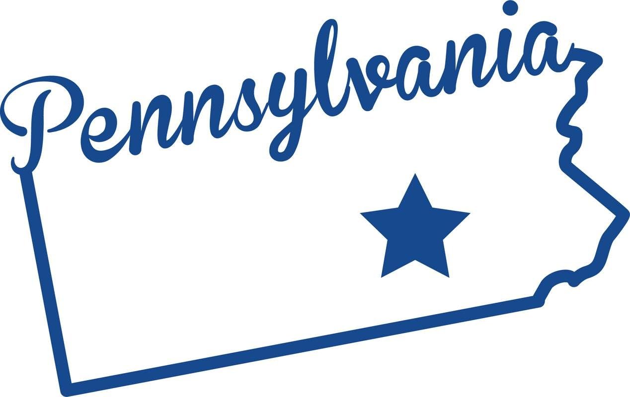Amazon.com: ND397B State Of Pennsylvania Script Decal Sticker | 5.5 ...