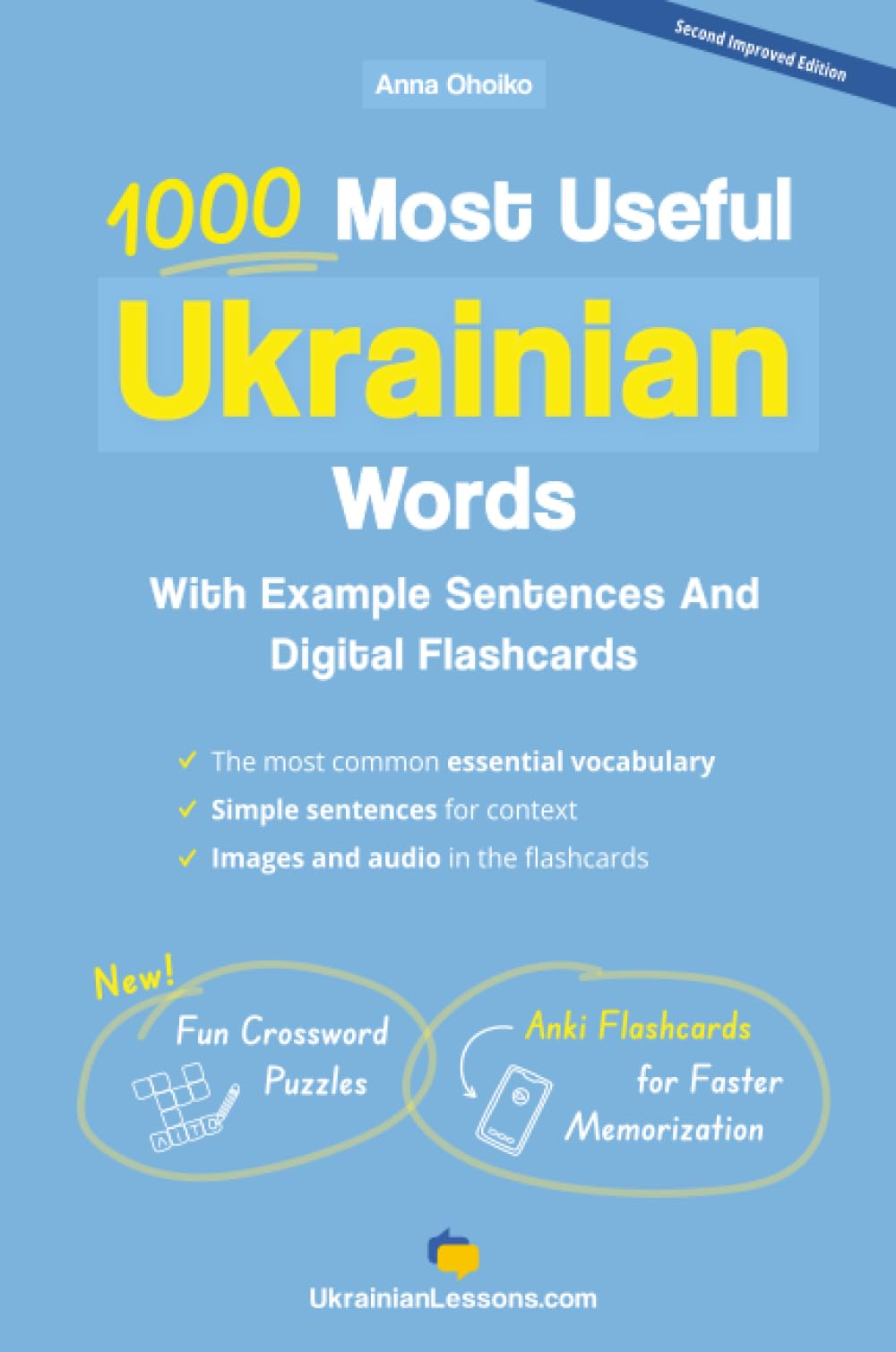 1000 Most Useful Ukrainian Words: With Example Sentences And Digital Flashcards