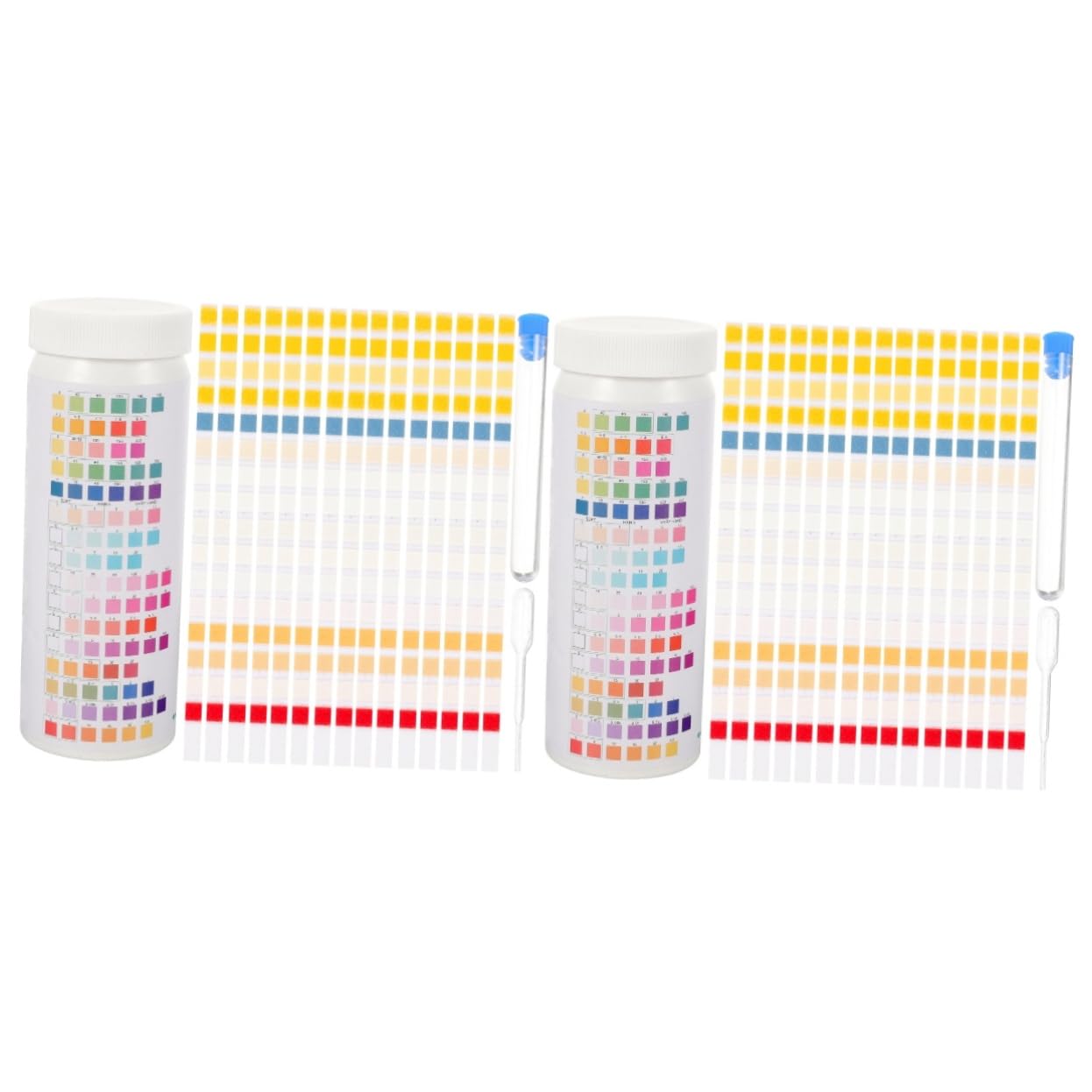 2 Series Tiras De Prueba De Agua Análisis De De Agua Potable Con Accesorios Para Pruebas Rápidas Y Fiables Casa 50 Piezas*2