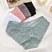 ALL OF ME 6er Pack Brazilian Slips Damen Spitze Unterhosen Sexy Unterwäsche Dessous Frauen Panties Brasilien Underwear Women Bikini Mehrpack S-XL,A-6,L
