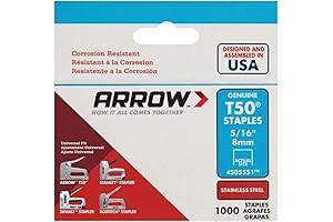 Arrow Fastener 505SS1 Heavy Duty T50 Stainless Steel Staples for Marine Applications