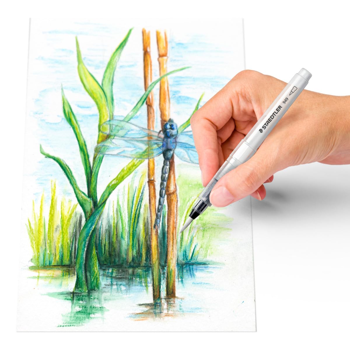 Staedtler 949 Design Journey – Blister 4 Pennelli a serbatoio d' acqua