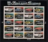 USPS 50s Car Fins and Chrome Sheet 20 X 42 Cent Stamps Scott 4353-4357