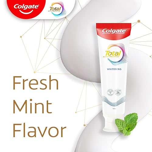 Miniatura 11 de Colgate Pasta dental blanqueadora total, refresca el aliento, blanquea los dientes y proporciona alivio de la sensibilidad, sabor a menta, paquete
