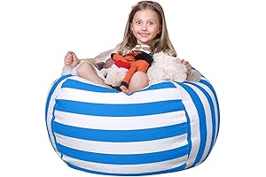 Wekapo Stuffed Animal Storage Bean Bag Chair Cover