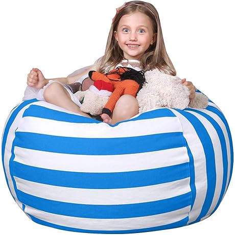 Wekapo Stuffed Animal Storage Bean Bag Chair Cover