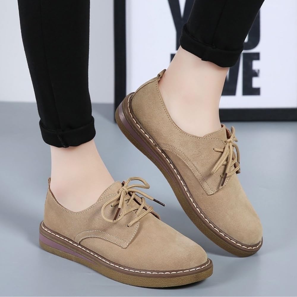Scarpe Stringate in Pelle da Donna Casual Casual semplici