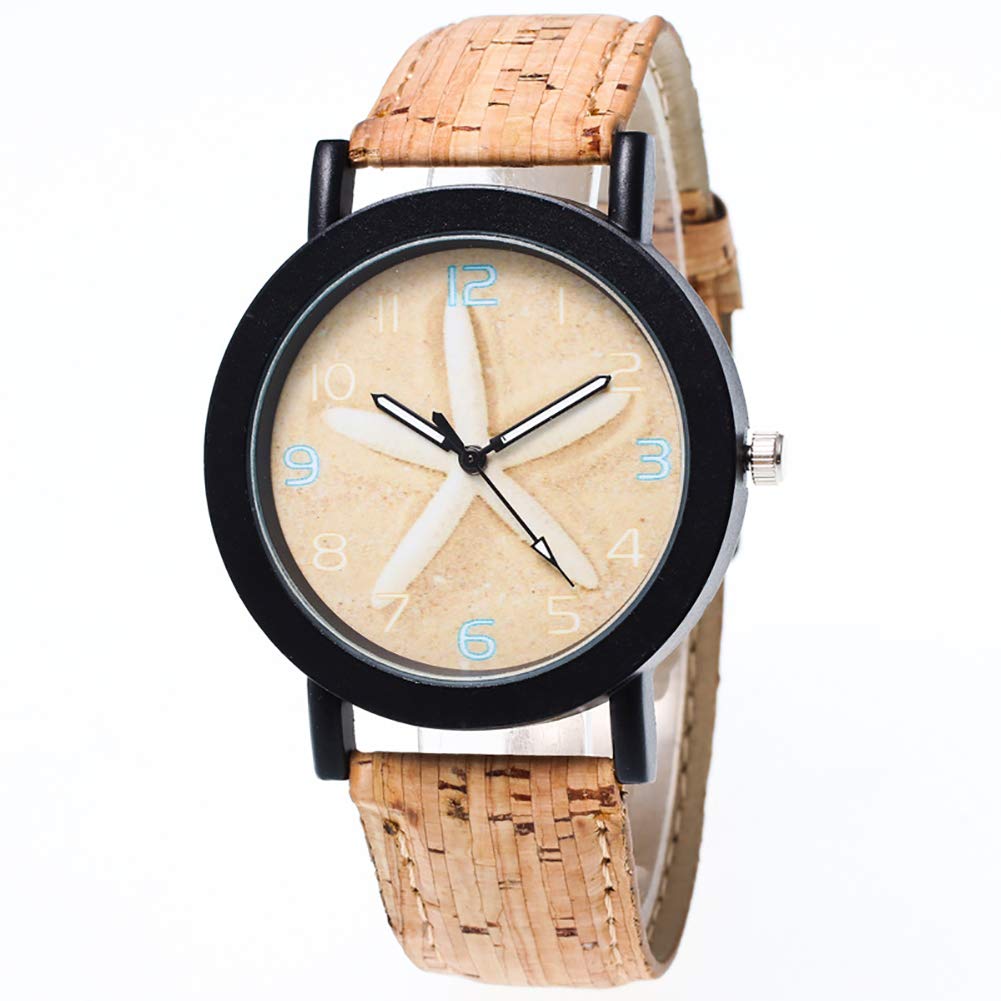 Meigold Retro Starfish Watches for Women Men Watch Strap Fashion Casual Watches
