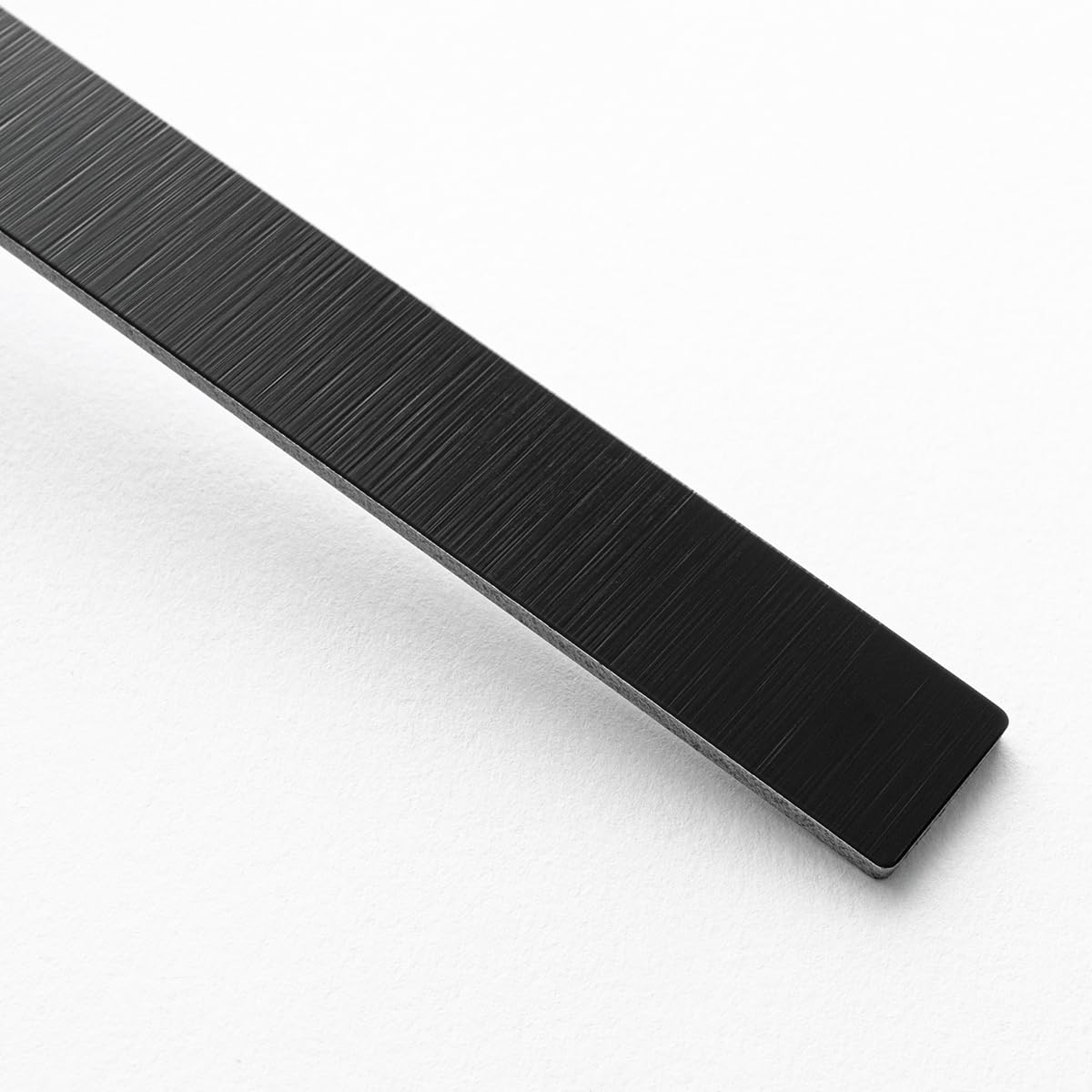 AULIGET 6” Peel and Stick PVC Trim for Wall Tile Edges, Kitchen backsplash, Photo & Mirror Frame (Pack of 24, Brushed Black)