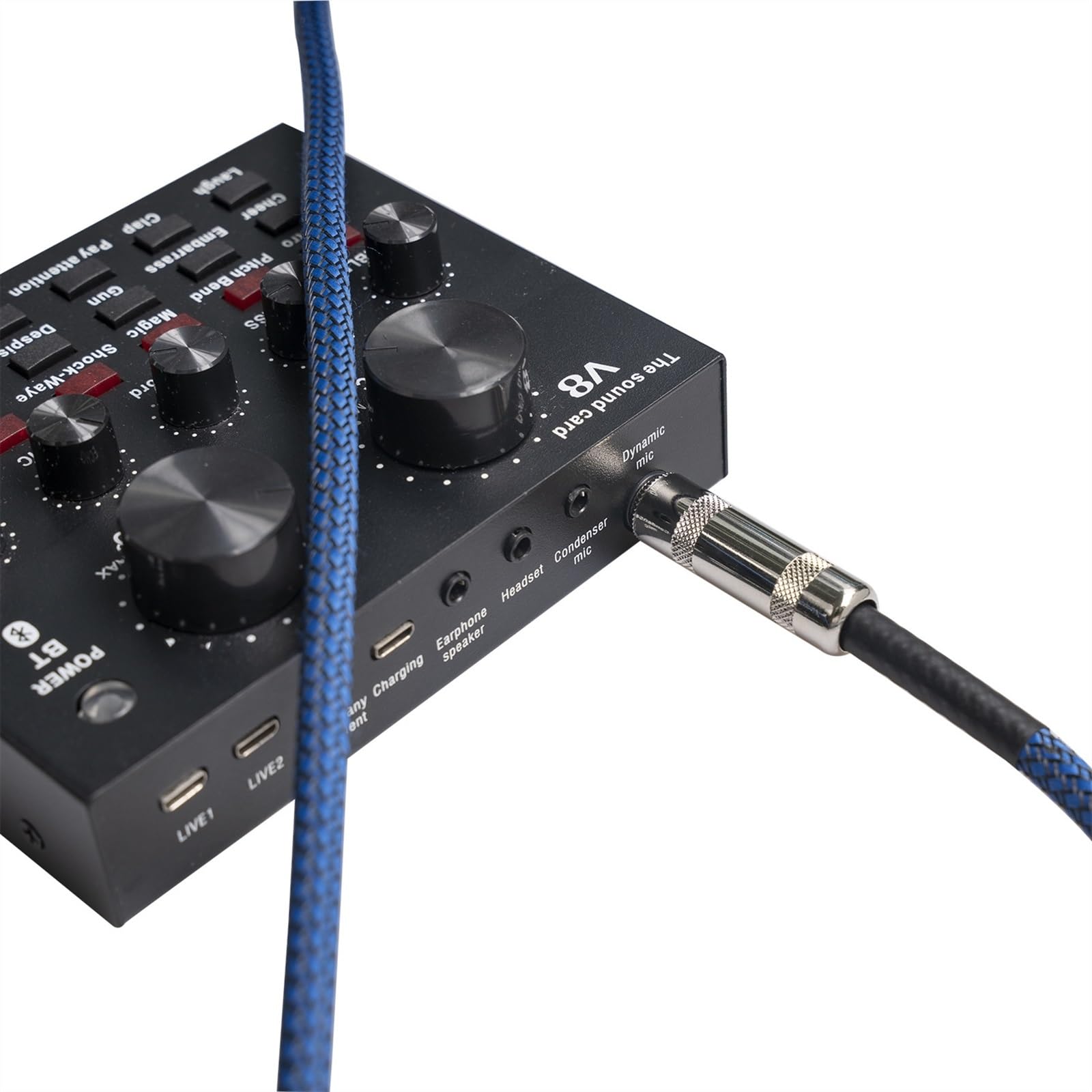 Wtyczka Metalowa Plus Gruby Miedziany Duży Dwużyłowy Kabel Do Gitary Elektrycznej 6,35 Męski Do Męskiego(10m)